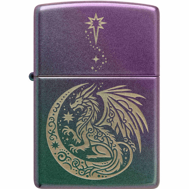 Zippo Lighter: Fantasy Dragon Design Iridescent | 47151