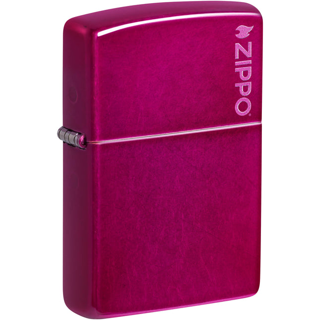 Zippo Lighter: Candy Raspberry Color with Zippo Logo | 24003ZL