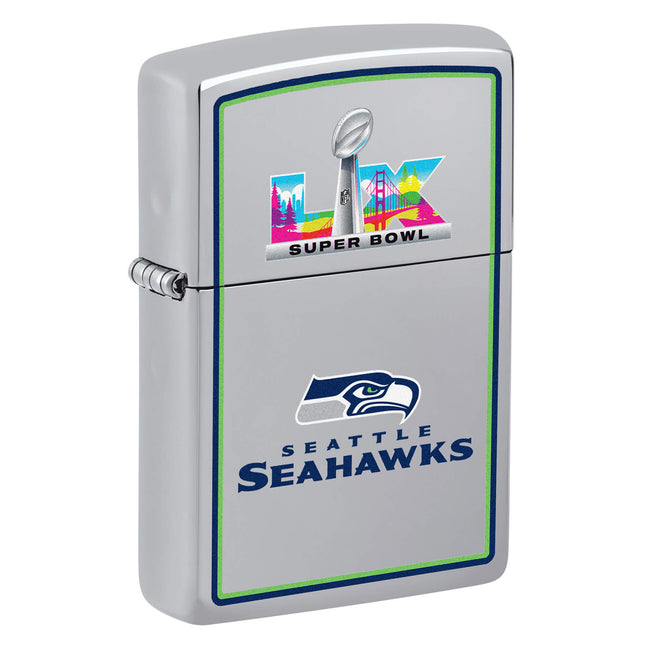 Zippo Windproof Pocket Lighter - NFL Super Bowl LX High Polish Chrome Finish | 47299