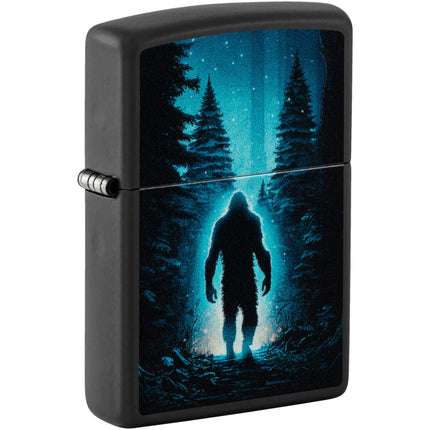 Zippo Pocket Lighter - Ultra Squatch Design Matte Black Metal Windproof | 46819