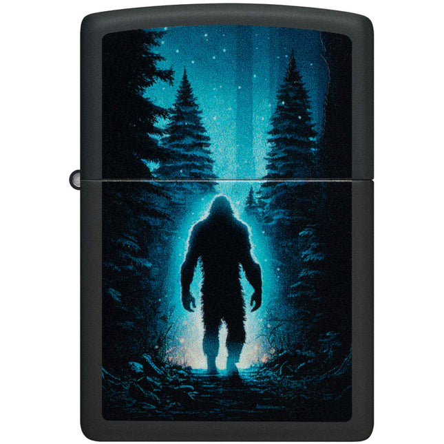 Zippo Pocket Lighter - Ultra Squatch Design Matte Black Metal Windproof | 46819