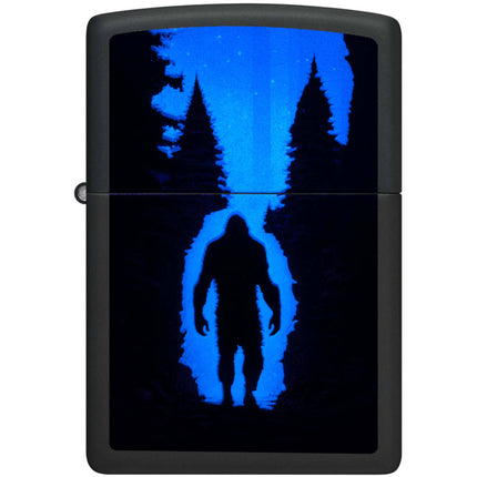 Zippo Pocket Lighter - Ultra Squatch Design Matte Black Metal Windproof | 46819