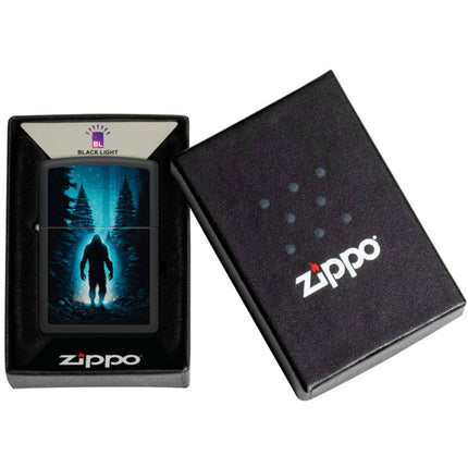 Zippo Pocket Lighter - Ultra Squatch Design Matte Black Metal Windproof | 46819