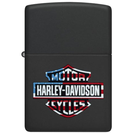 Zippo Pocket Lighter - Harley-Davidson Classic Logo Design Windproof | 47101