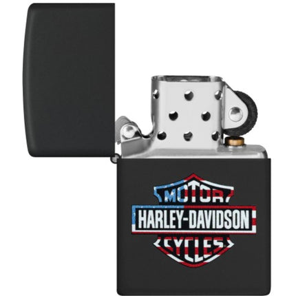 Zippo Pocket Lighter - Harley-Davidson Classic Logo Design Windproof | 47101
