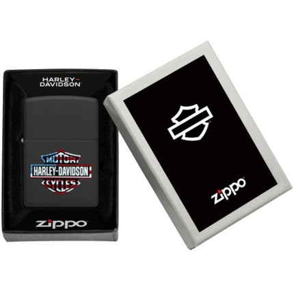Zippo Pocket Lighter - Harley-Davidson Classic Logo Design Windproof | 47101