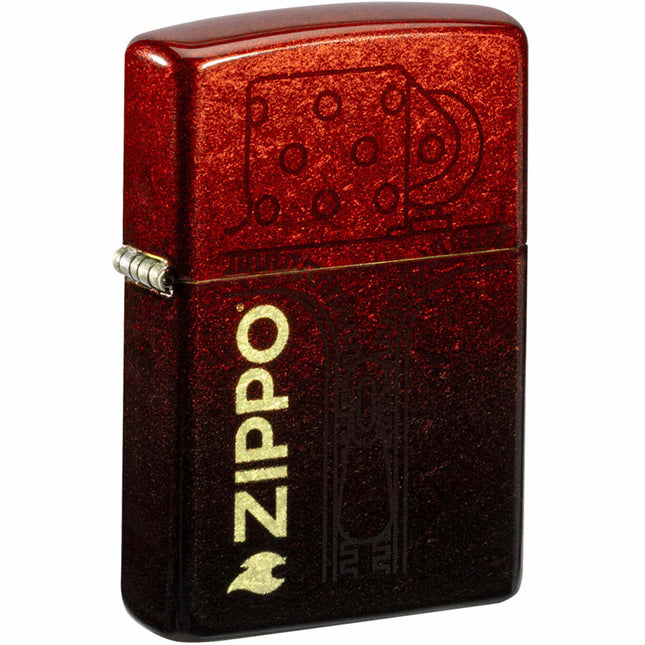 Zippo Windproof Lighter - 2024 Founder's Day Collectible 540 Tumbled Brass | 46213