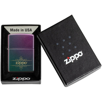 Zippo Windproof Pocket Lighter - Zippo Luxury Design Iridescent Metal | 48079