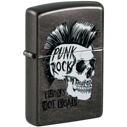 Zippo Windproof Pocket Lighter - Rietveld Punk Rock Skull Design Metal | 48655