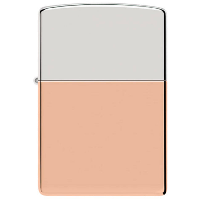 Zippo Windproof Pocket Lighter - Bimetal CB Copper and Sterling Silver | 48694
