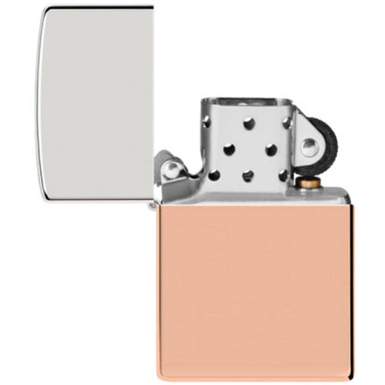 Zippo Windproof Pocket Lighter - Bimetal CB Copper and Sterling Silver | 48694