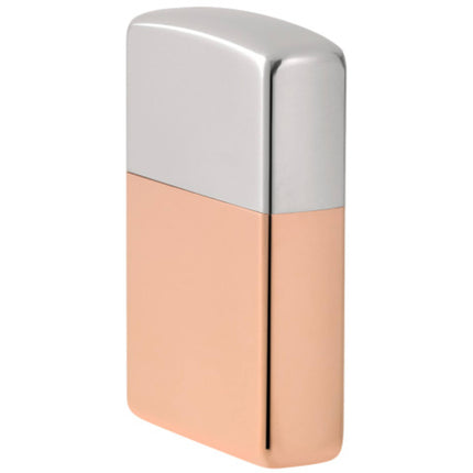 Zippo Windproof Pocket Lighter - Bimetal CB Copper and Sterling Silver | 48694