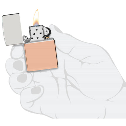 Zippo Windproof Pocket Lighter - Bimetal CB Copper and Sterling Silver | 48694
