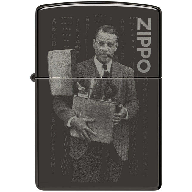 Zippo Windproof Lighter - Founder's Day Commemorative High Polish Black | 48702