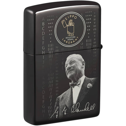 Zippo Windproof Lighter - Founder's Day Commemorative High Polish Black | 48702