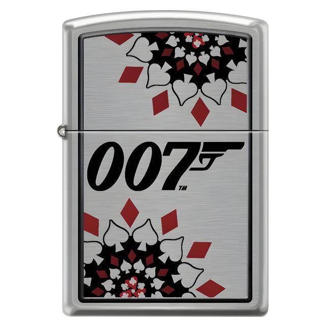 Zippo Lighter: James Bond 007 Design Brushed Chrome | 48734