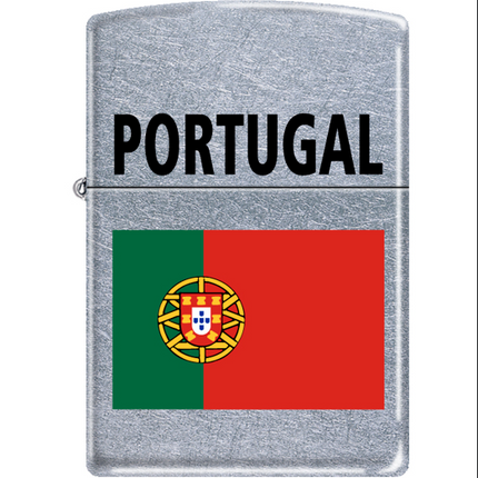 Zippo AD219 Classic Portugal Flag Street Chrome Windproof Lighter