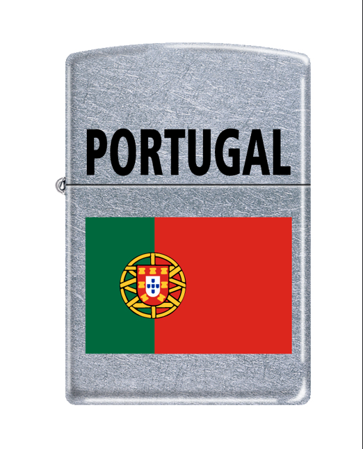 Zippo AD219 Classic Portugal Flag Street Chrome Windproof Lighter