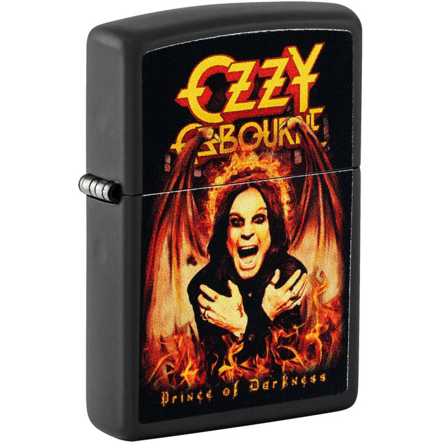 Zippo Pocket Windproof Lighter - Ozzy Osbourne Prince of Darkness Black Finish | 47082