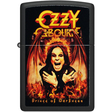 Zippo Pocket Windproof Lighter - Ozzy Osbourne Prince of Darkness Black Finish | 47082