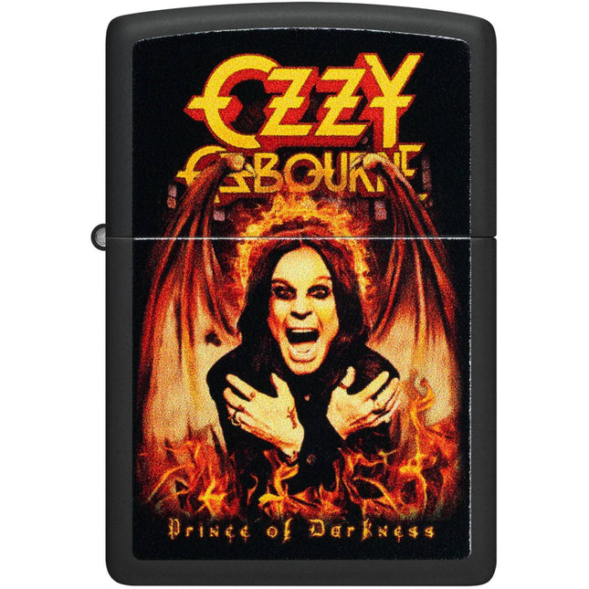 Zippo Pocket Windproof Lighter - Ozzy Osbourne Prince of Darkness Black Finish | 47082