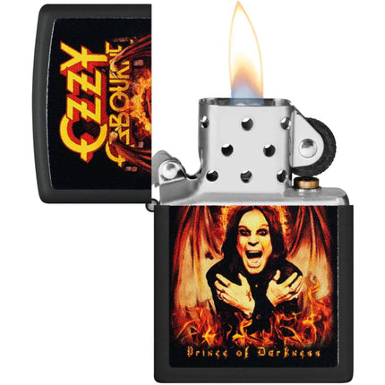 Zippo Pocket Windproof Lighter - Ozzy Osbourne Prince of Darkness Black Finish | 47082