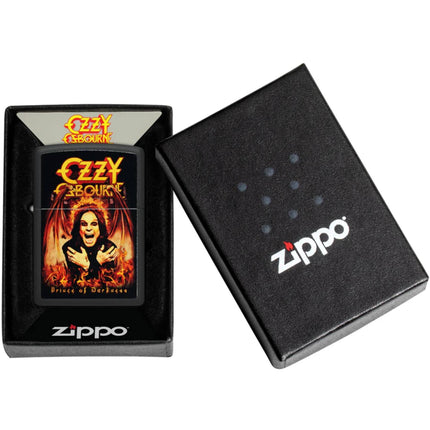 Zippo Pocket Windproof Lighter - Ozzy Osbourne Prince of Darkness Black Finish | 47082