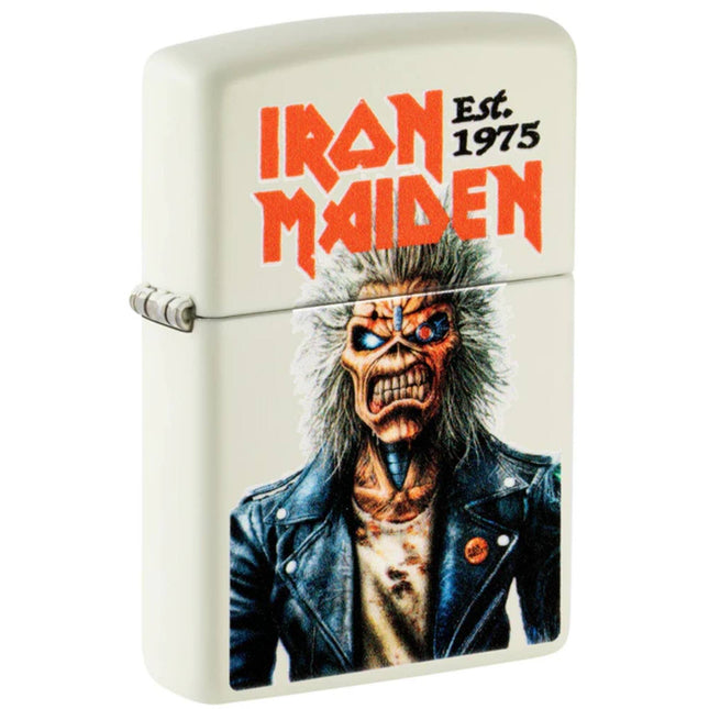 Zippo Lighter - Iron Maiden Glowing Eddie Design Glow-in-the-Dark Finish | 47198