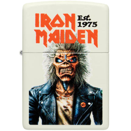 Zippo Lighter - Iron Maiden Glowing Eddie Design Glow-in-the-Dark Finish | 47198