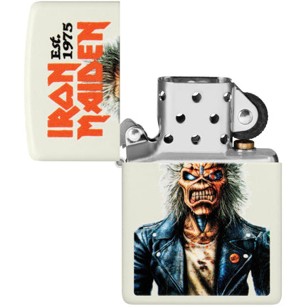 Zippo Lighter - Iron Maiden Glowing Eddie Design Glow-in-the-Dark Finish | 47198