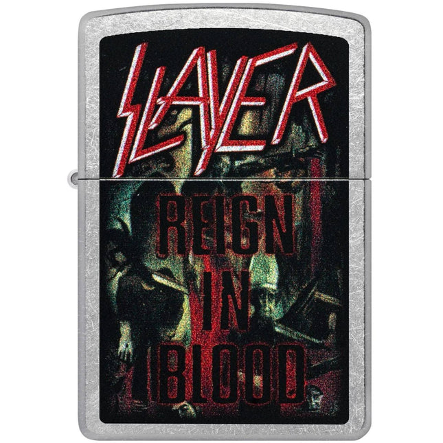 Zippo Windproof Lighter - Slayer Reign In Blood Design Street Chrome Finish | 47221