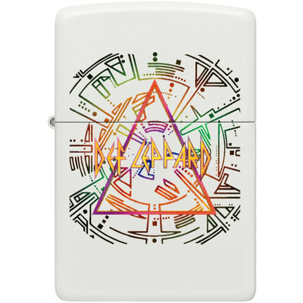 Zippo Windproof Lighter - Def Leppard Logo Design Glow-In-The-Dark Finish | 47224
