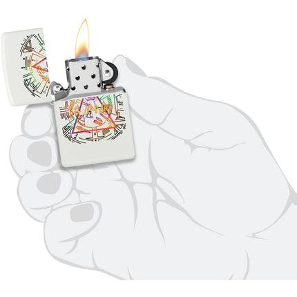 Zippo Windproof Lighter - Def Leppard Logo Design Glow-In-The-Dark Finish | 47224