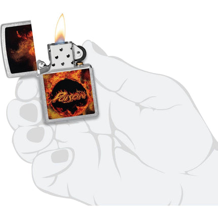 Zippo Windproof Pocket Lighter - Poison Fire Design in Color Image Finish | 47230