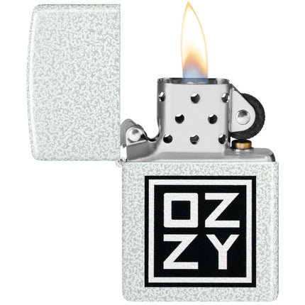 Zippo Windproof Pocket Lighter - Ozzy Osbourne Logo Design Glacier Finish | 47232