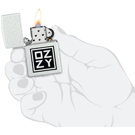 Zippo Windproof Pocket Lighter - Ozzy Osbourne Logo Design Glacier Finish | 47232