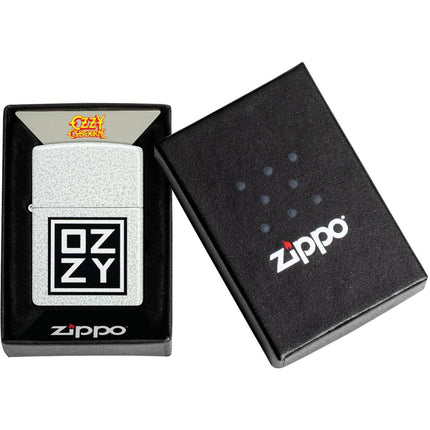 Zippo Windproof Pocket Lighter - Ozzy Osbourne Logo Design Glacier Finish | 47232