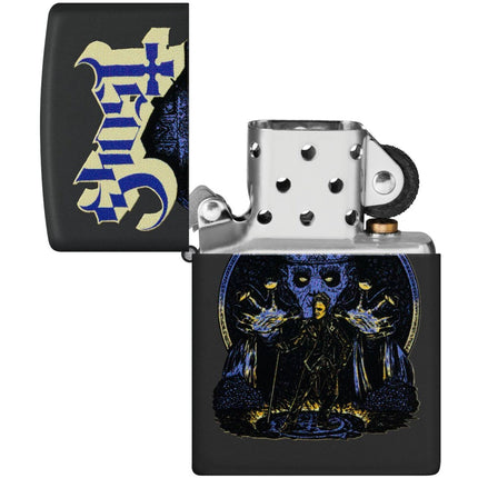 Zippo Windproof Pocket Lighter - Ghost Rock Band Design Black Matte Finish | 47234