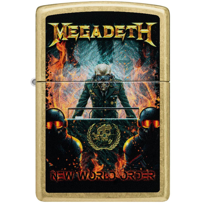 Zippo Windproof Lighter - Megadeth New World Order in Color Image Design | 47236