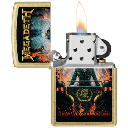 Zippo Windproof Lighter - Megadeth New World Order in Color Image Design | 47236