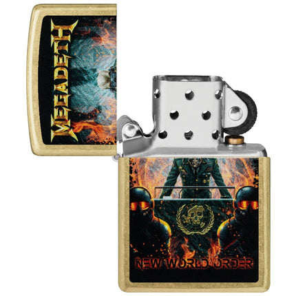 Zippo Windproof Lighter - Megadeth New World Order in Color Image Design | 47236