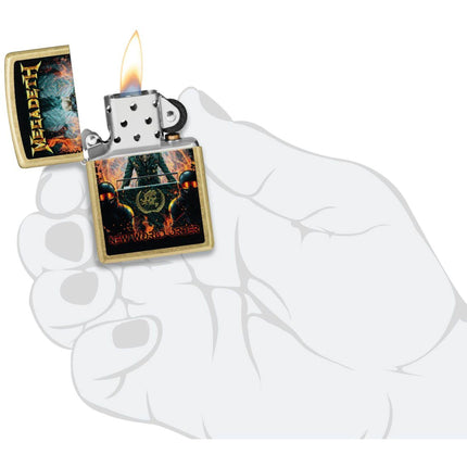 Zippo Windproof Lighter - Megadeth New World Order in Color Image Design | 47236