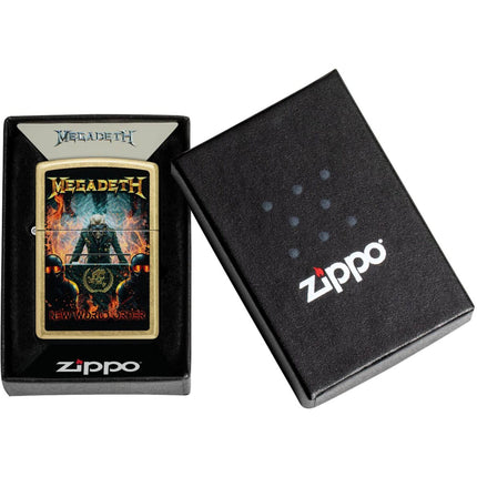 Zippo Windproof Lighter - Megadeth New World Order in Color Image Design | 47236