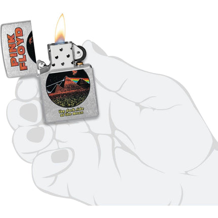 Zippo Windproof Lighter - Pink Floyd The Dark Side of the Moon Street Chrome | 47239