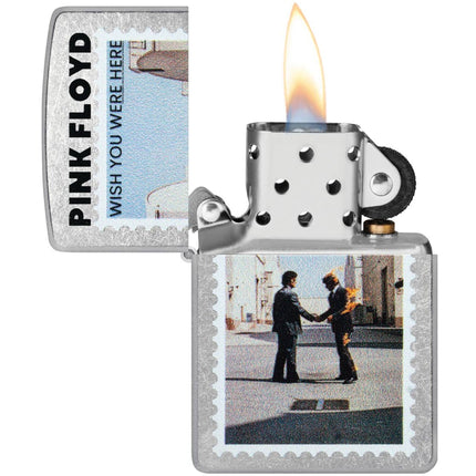 Zippo Windproof Lighter - Pink Floyd Wish You Were Here Design Street Chrome | 47240