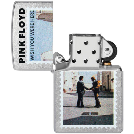 Zippo Windproof Lighter - Pink Floyd Wish You Were Here Design Street Chrome | 47240