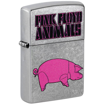 Zippo Windproof Lighter - Pink Floyd Animals Design Street Chrome Finish | 47241
