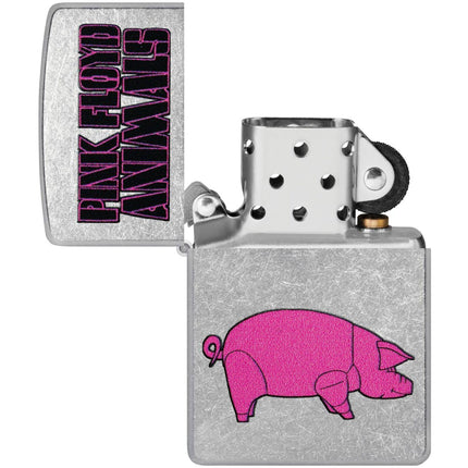 Zippo Windproof Lighter - Pink Floyd Animals Design Street Chrome Finish | 47241