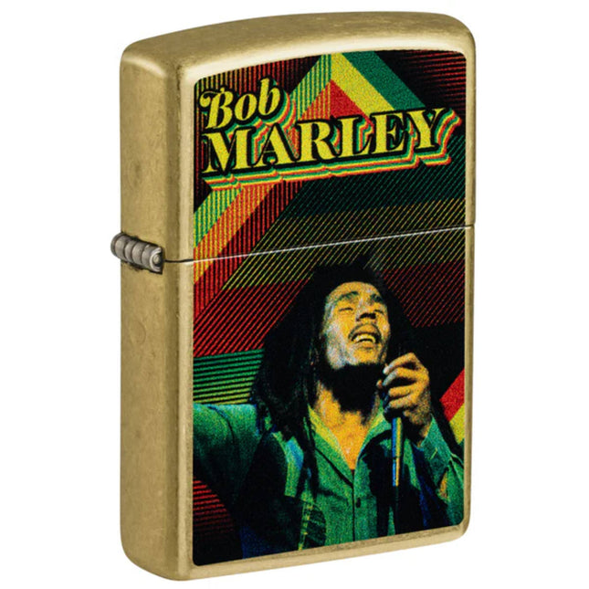 Zippo Windproof Lighter - Bob Marley Soul Design Classic Street Brass Finish | 47242