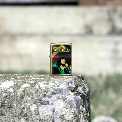 Zippo Windproof Lighter - Bob Marley Soul Design Classic Street Brass Finish | 47242